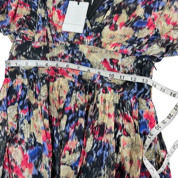 New Women’s Berenice Rayan Gold Print Short Dress Size 36/Small - Picture 12 of 12